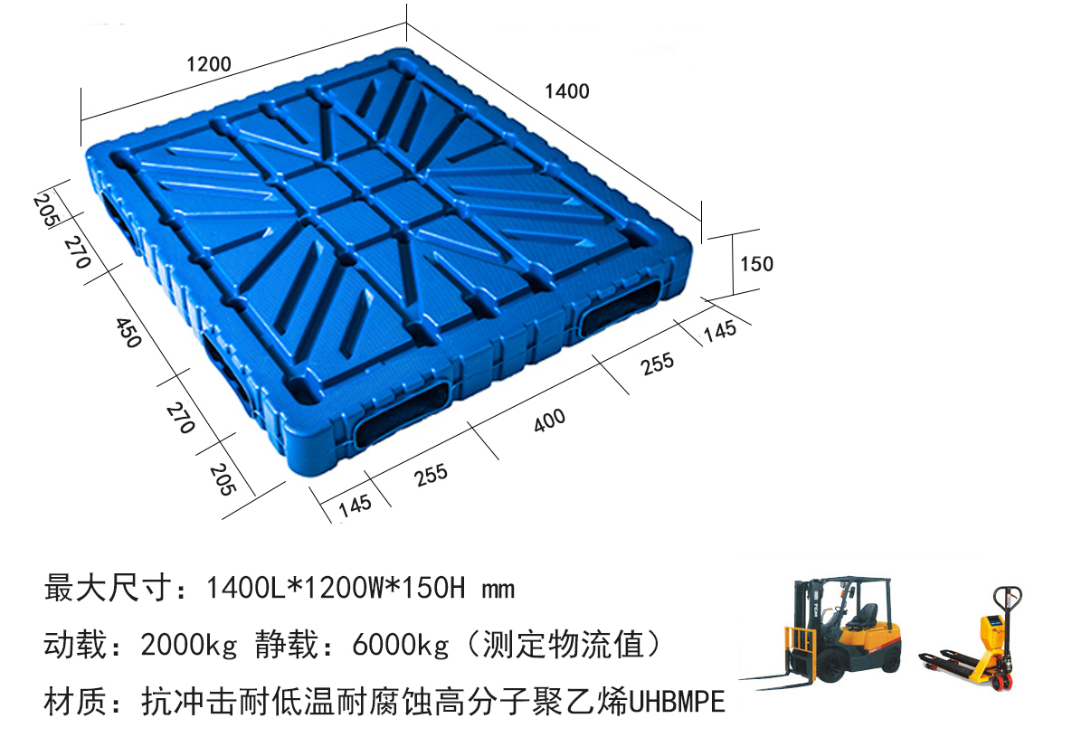 1412吹塑雙面托盤 1412吹塑雙面托盤
